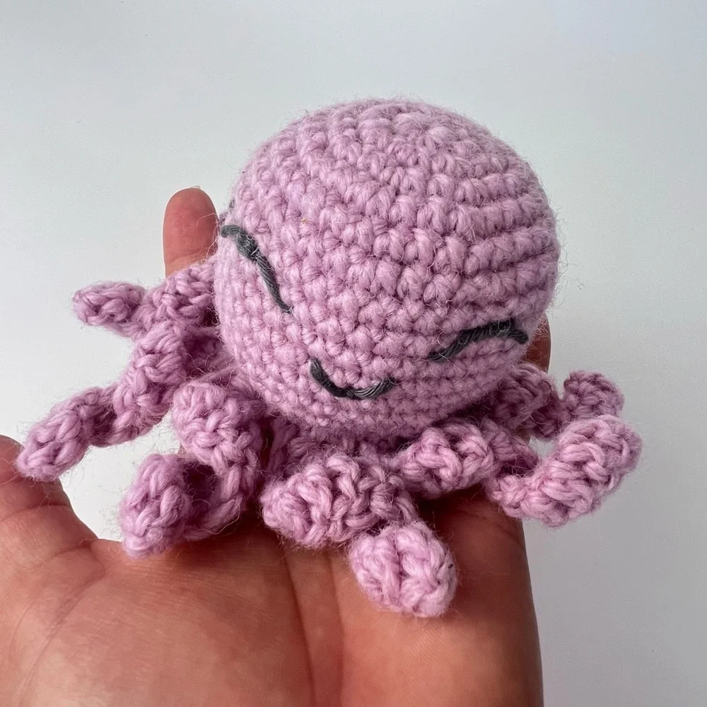 Octopus Cat Toy Organic Catnip Wool